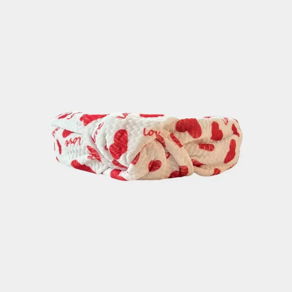 Love Script Heart Band